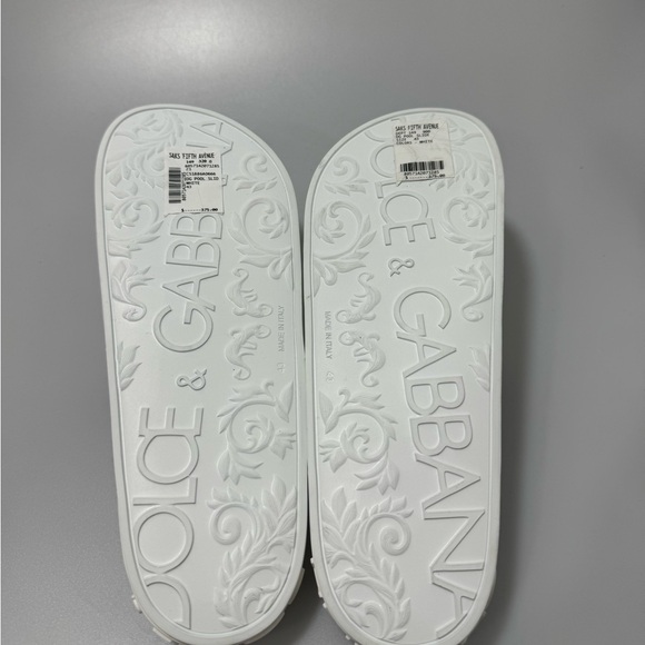 Dolce & Gabbana DG Cutout Beach Pool Slides White Men’s EU 43/US 10 - Picture 4 of 4